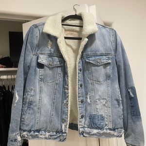 Blank nyc denim Sherpa jacket
